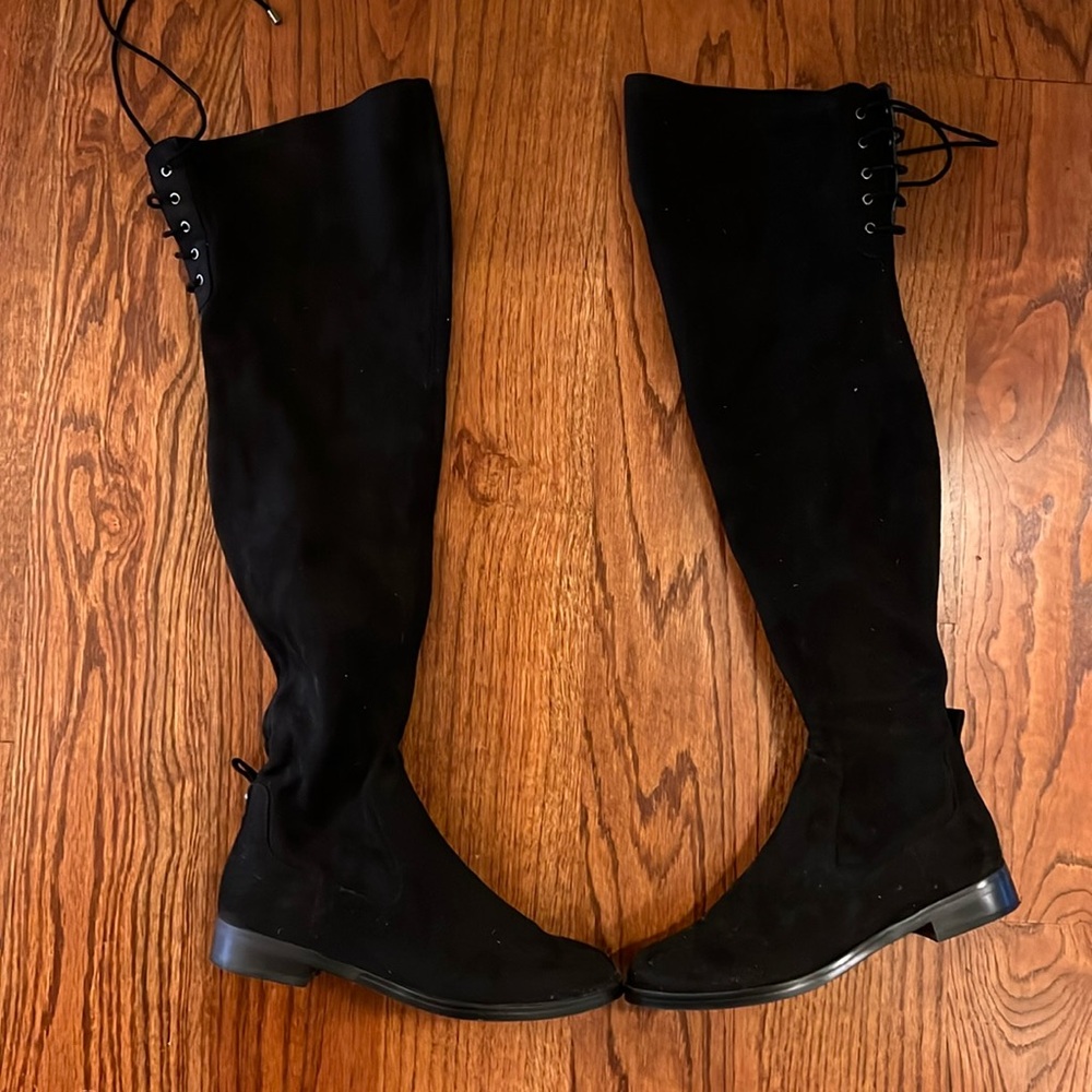 Kenneth Cole REACTION black boots size 7.5. Worn once perfect condition.